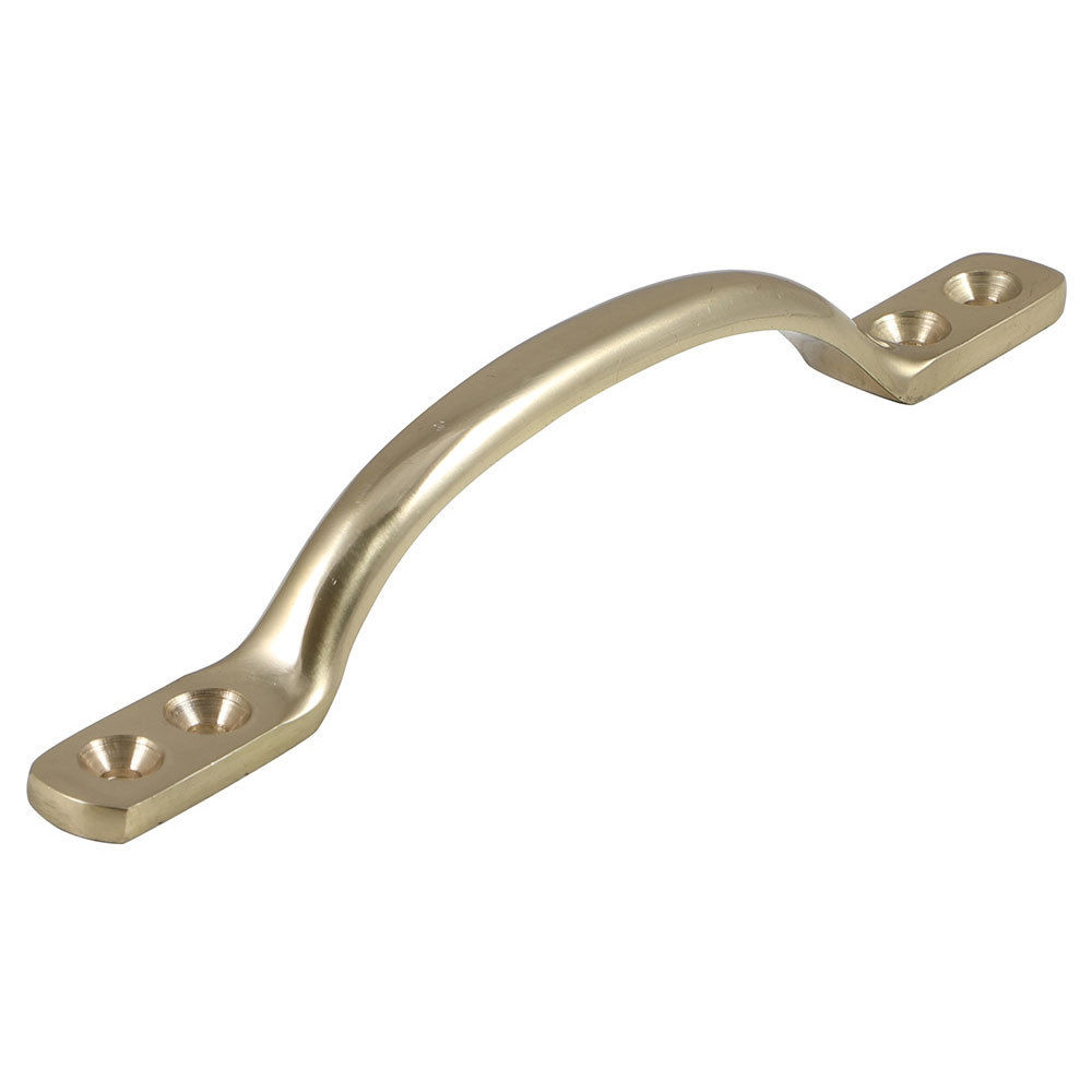 Sash Window D Handle (132mm) - Polished Brass